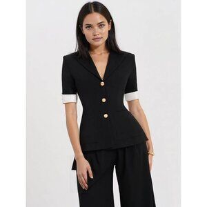 Aleena Short Sleeve Business Casual Blazer